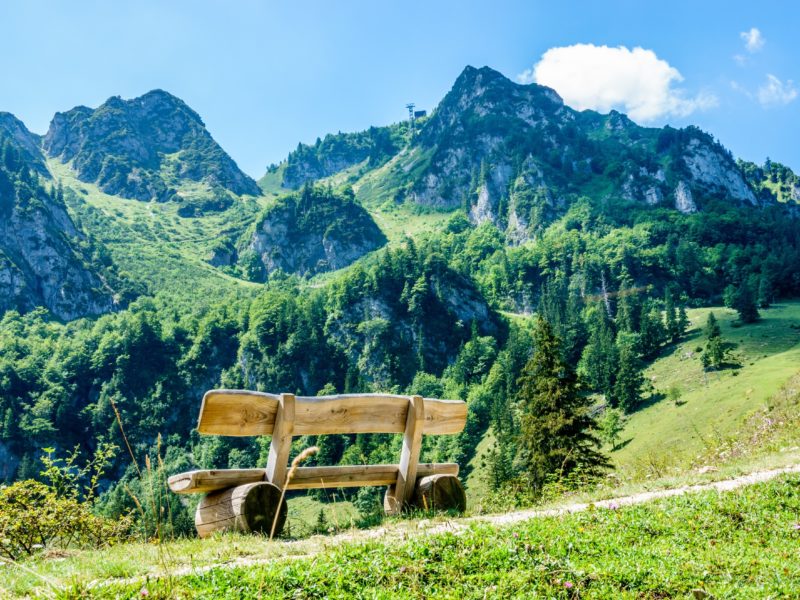 Aussicht Chiemgauer Alpen Priener Hütte