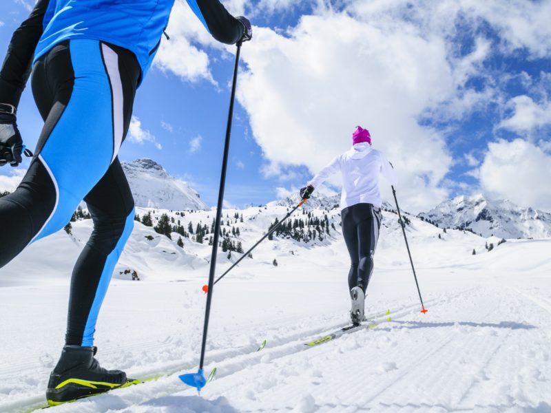 cross-country skiing